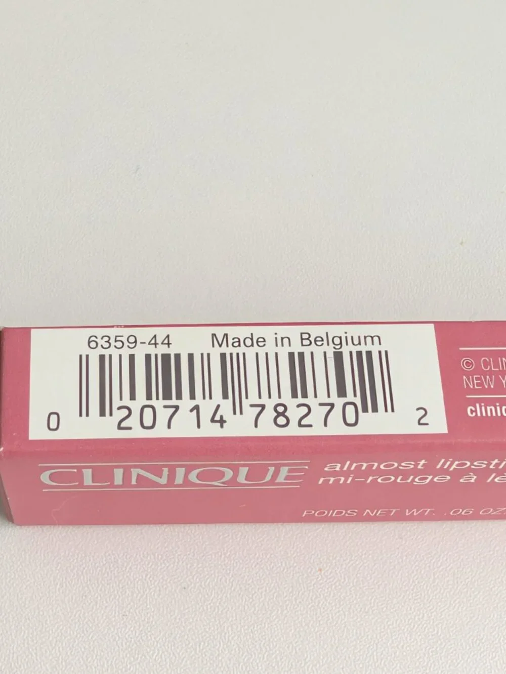 Clinique Almost Lipstick #44 Pink Honey 1.9g/0.06oz Full Size New with Box